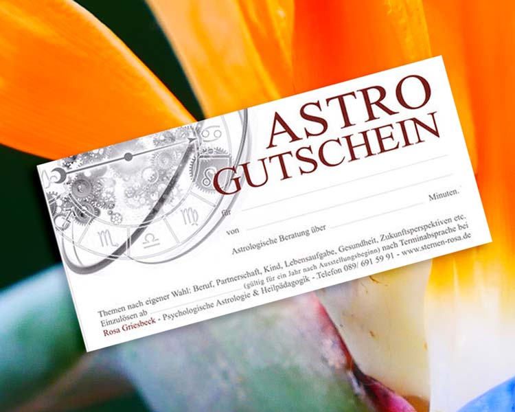Gutschein für eine astrologische Beratung